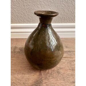 Vintage Studio Stoneware Artisan Craft Sake Bottle Vase Simple Rustic
